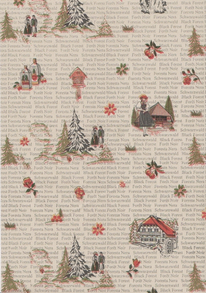 Geschenkpapier SCHWARZWALD 50cm